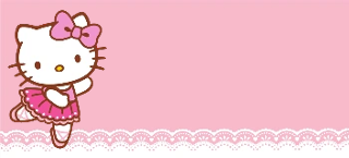 Förhandsvisning av Hello Kitty namnlappar - Rosa värld