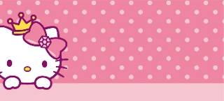 Förhandsvisning av Hello Kitty namnlappar - Rosa värld