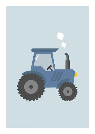 Förhandsvisning av Posters: Blå traktor