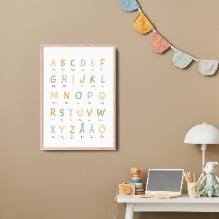Förhandsvisning av Posters: Alfabet i glada färger