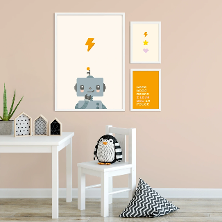 Förhandsvisning av Posters: Robot och blixt