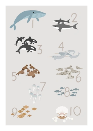 Siffror och havsdjur