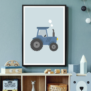 Förhandsvisning av Posters: Blå traktor