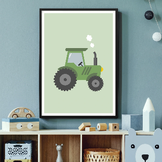 Förhandsvisning av Posters: Grön traktor