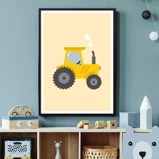 Förhandsvisning av Posters: Gul traktor