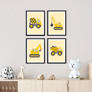 Förhandsvisning av Posters: Gul traktor