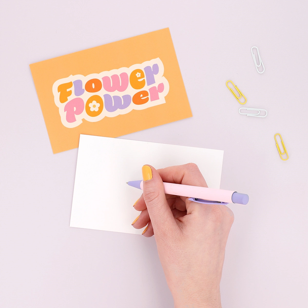 Födelsedagskort: Flower Power (10 st.) 4/6