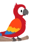 Röd papegoja