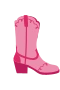 Rosa cowboystövel