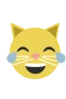 Skrattande kattemoji