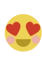 HJärtögon emoji