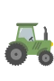 Grön traktor