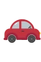 Röd bil