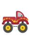 Röd monstertruck
