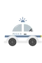 Polisbil blå